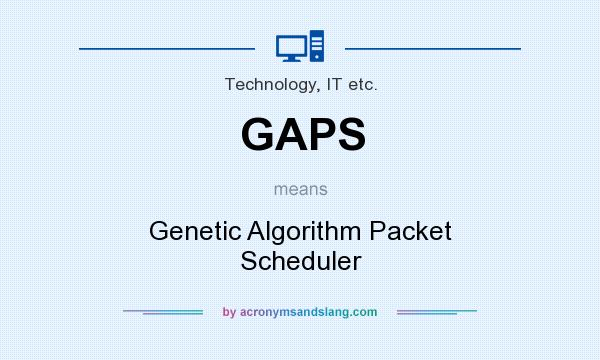 What does GAPS mean? It stands for Genetic Algorithm Packet Scheduler