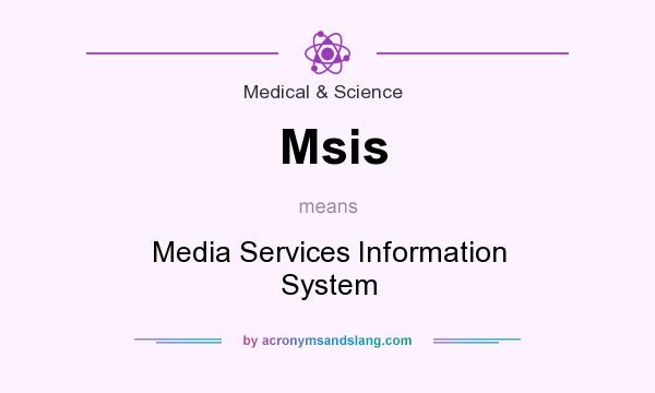 What does Msis mean? It stands for Media Services Information System