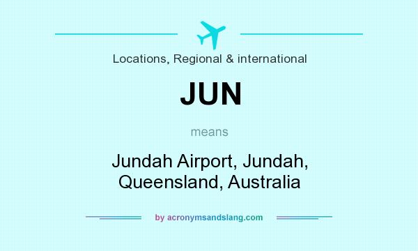 What does JUN mean? It stands for Jundah Airport, Jundah, Queensland, Australia
