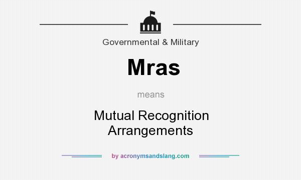 What does Mras mean? It stands for Mutual Recognition Arrangements