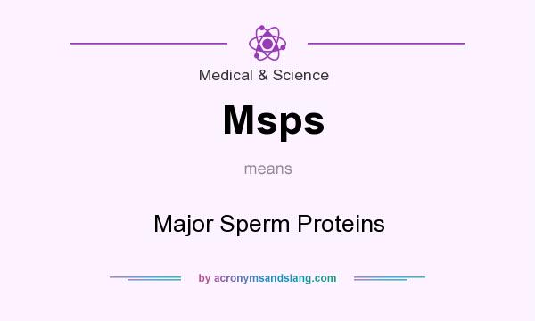 What does Msps mean? It stands for Major Sperm Proteins