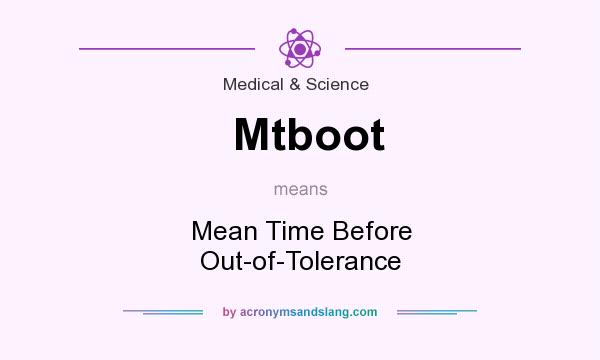 What does Mtboot mean? It stands for Mean Time Before Out-of-Tolerance