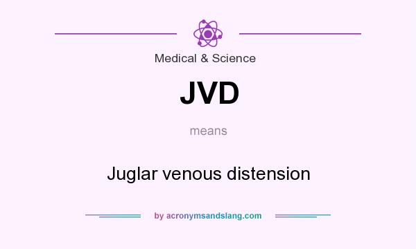 What does JVD mean? It stands for Juglar venous distension
