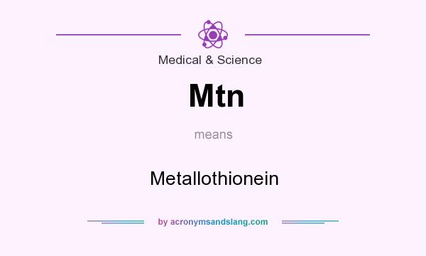 What does Mtn mean? It stands for Metallothionein
