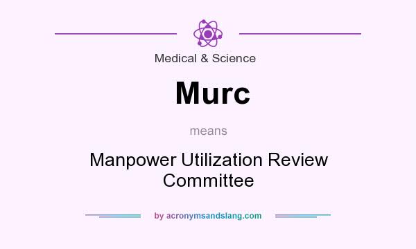 What does Murc mean? It stands for Manpower Utilization Review Committee