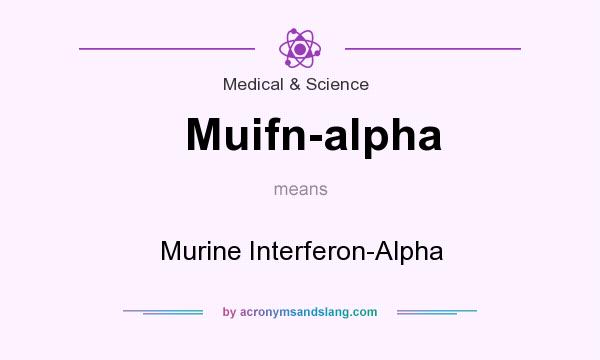 What does Muifn-alpha mean? It stands for Murine Interferon-Alpha