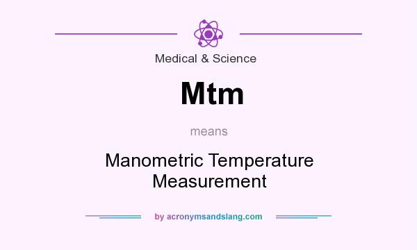 What does Mtm mean? It stands for Manometric Temperature Measurement