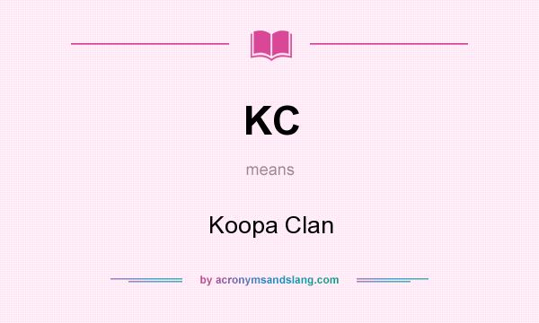 What does KC mean? It stands for Koopa Clan