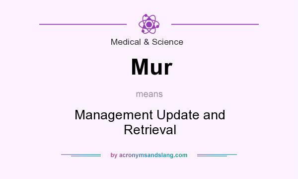 What does Mur mean? It stands for Management Update and Retrieval