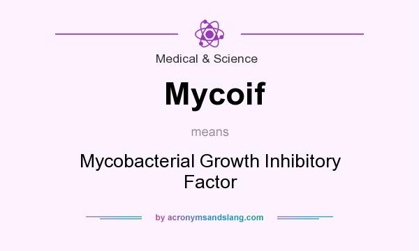 What does Mycoif mean? It stands for Mycobacterial Growth Inhibitory Factor
