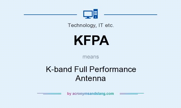 What does KFPA mean? It stands for K-band Full Performance Antenna