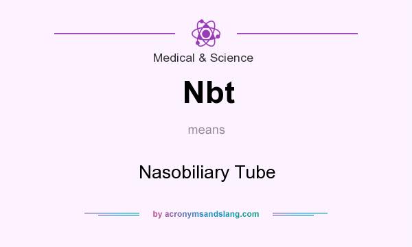 What does Nbt mean? It stands for Nasobiliary Tube
