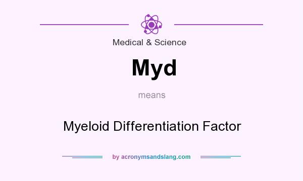 What does Myd mean? It stands for Myeloid Differentiation Factor
