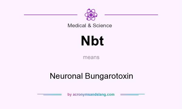 What does Nbt mean? It stands for Neuronal Bungarotoxin
