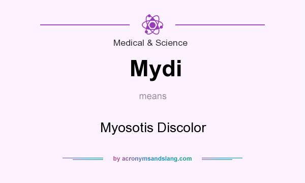 What does Mydi mean? It stands for Myosotis Discolor