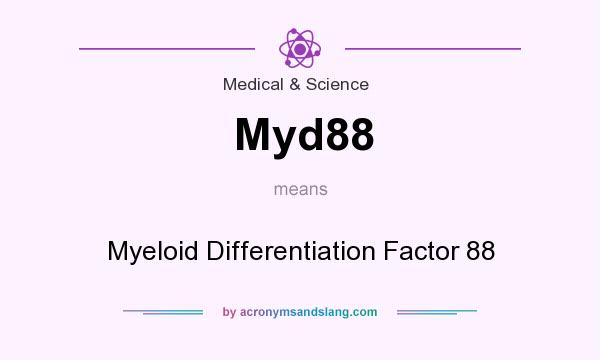 What does Myd88 mean? It stands for Myeloid Differentiation Factor 88