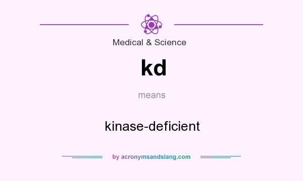 What does kd mean? It stands for kinase-deficient