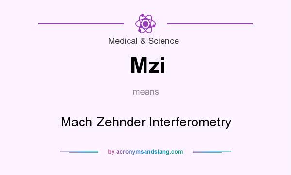 What does Mzi mean? It stands for Mach-Zehnder Interferometry