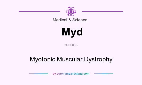 What does Myd mean? It stands for Myotonic Muscular Dystrophy
