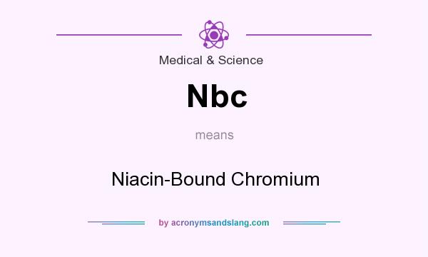 What does Nbc mean? It stands for Niacin-Bound Chromium