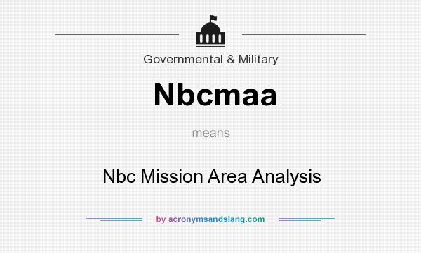 What does Nbcmaa mean? It stands for Nbc Mission Area Analysis