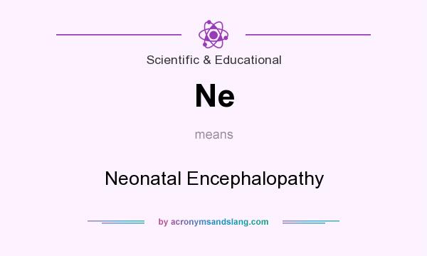 What does Ne mean? It stands for Neonatal Encephalopathy