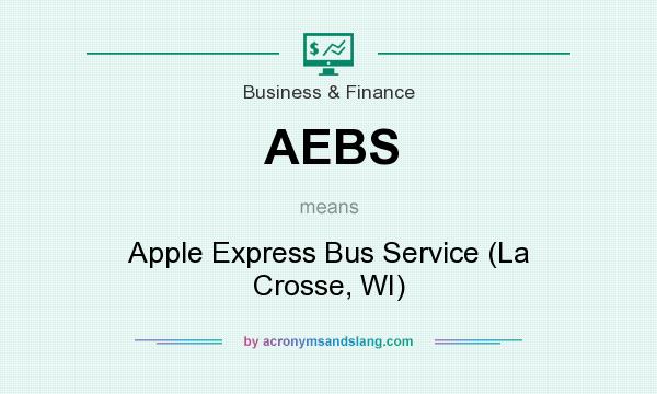 What does AEBS mean? It stands for Apple Express Bus Service (La Crosse, WI)