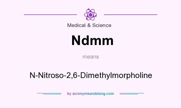 What does Ndmm mean? It stands for N-Nitroso-2,6-Dimethylmorpholine