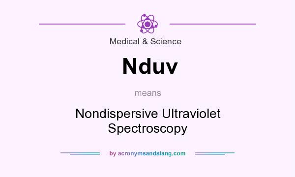 What does Nduv mean? It stands for Nondispersive Ultraviolet Spectroscopy