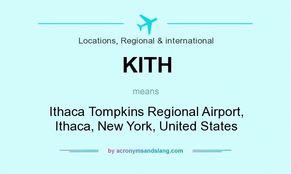 What does KITH mean? It stands for Ithaca Tompkins Regional Airport, Ithaca, New York, United States