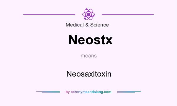 What does Neostx mean? It stands for Neosaxitoxin