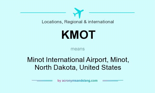 What does KMOT mean? It stands for Minot International Airport, Minot, North Dakota, United States