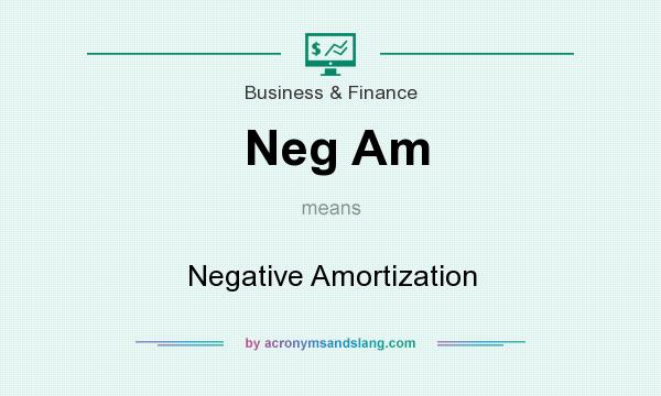 What does Neg Am mean? It stands for Negative Amortization