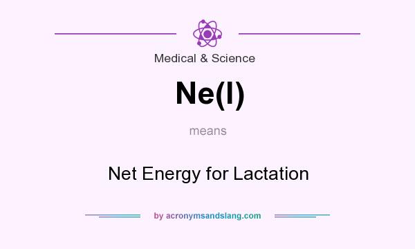What does Ne(l) mean? It stands for Net Energy for Lactation
