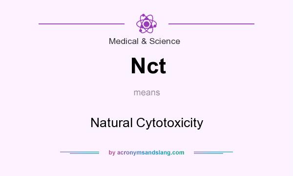 What does Nct mean? It stands for Natural Cytotoxicity