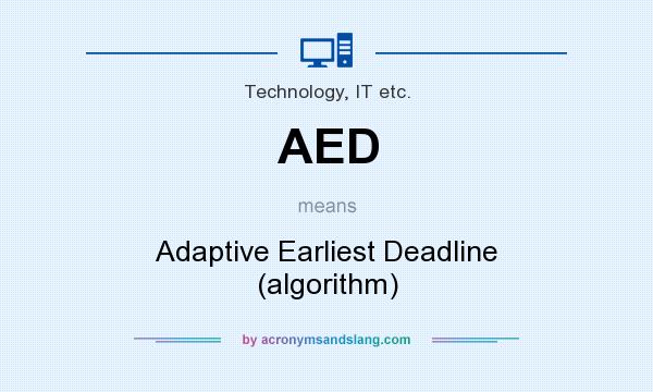 What does AED mean? It stands for Adaptive Earliest Deadline (algorithm)