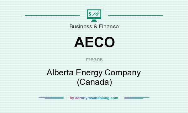 What does AECO mean? It stands for Alberta Energy Company (Canada)