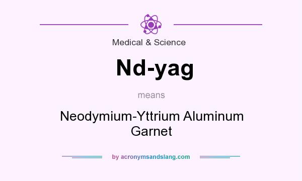 What does Nd-yag mean? It stands for Neodymium-Yttrium Aluminum Garnet