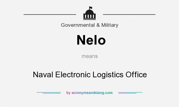What does Nelo mean? It stands for Naval Electronic Logistics Office
