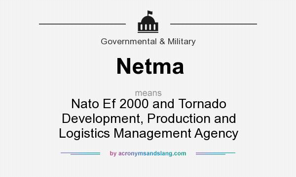What does Netma mean? It stands for Nato Ef 2000 and Tornado Development, Production and Logistics Management Agency