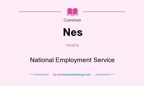 What does Nes mean? It stands for National Employment Service
