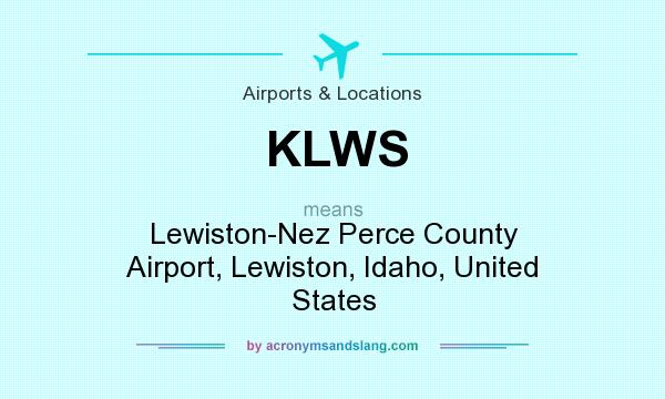 What does KLWS mean? It stands for Lewiston-Nez Perce County Airport, Lewiston, Idaho, United States