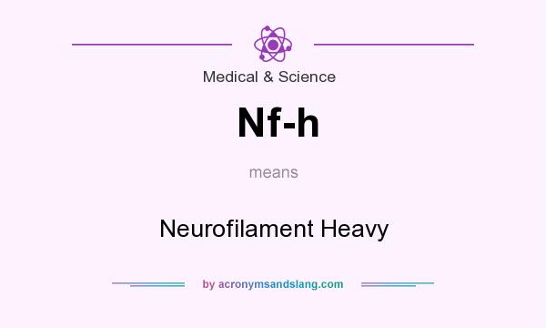 What does Nf-h mean? It stands for Neurofilament Heavy
