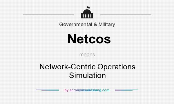 What does Netcos mean? It stands for Network-Centric Operations Simulation