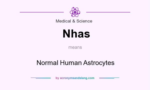 What does Nhas mean? It stands for Normal Human Astrocytes
