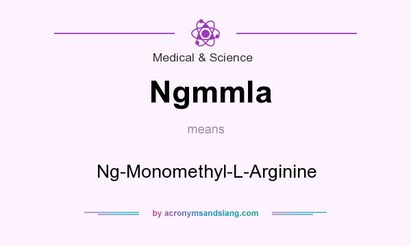 What does Ngmmla mean? It stands for Ng-Monomethyl-L-Arginine