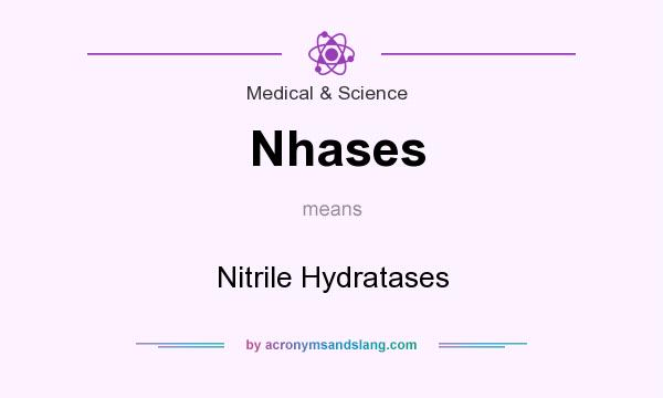 What does Nhases mean? It stands for Nitrile Hydratases