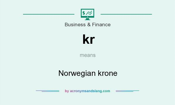 What does kr mean? It stands for Norwegian krone