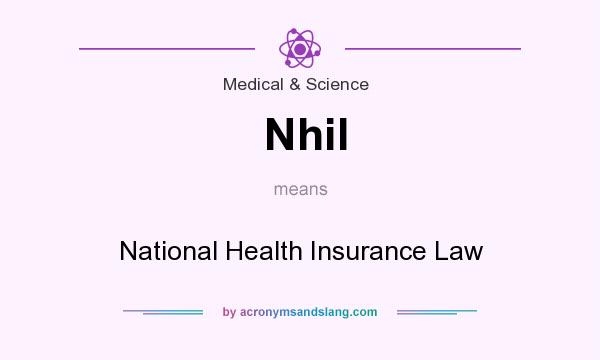 What does Nhil mean? It stands for National Health Insurance Law