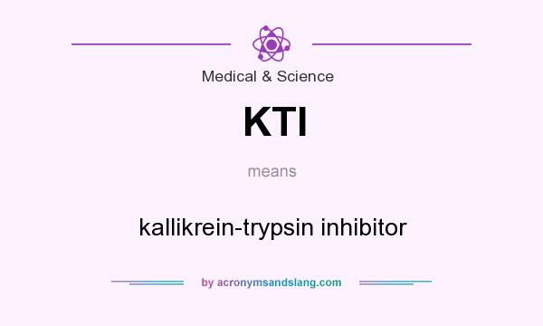 What does KTI mean? It stands for kallikrein-trypsin inhibitor